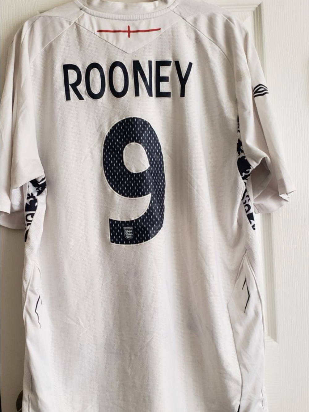 Umbro White Rooney #9 Soccer Jersey